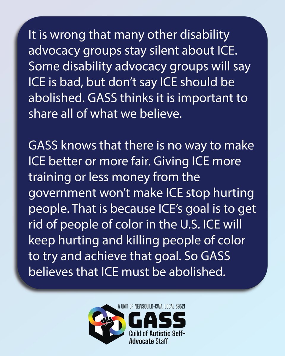 Guild of Autistic Self-Advocate Staff (GASS) tweet media