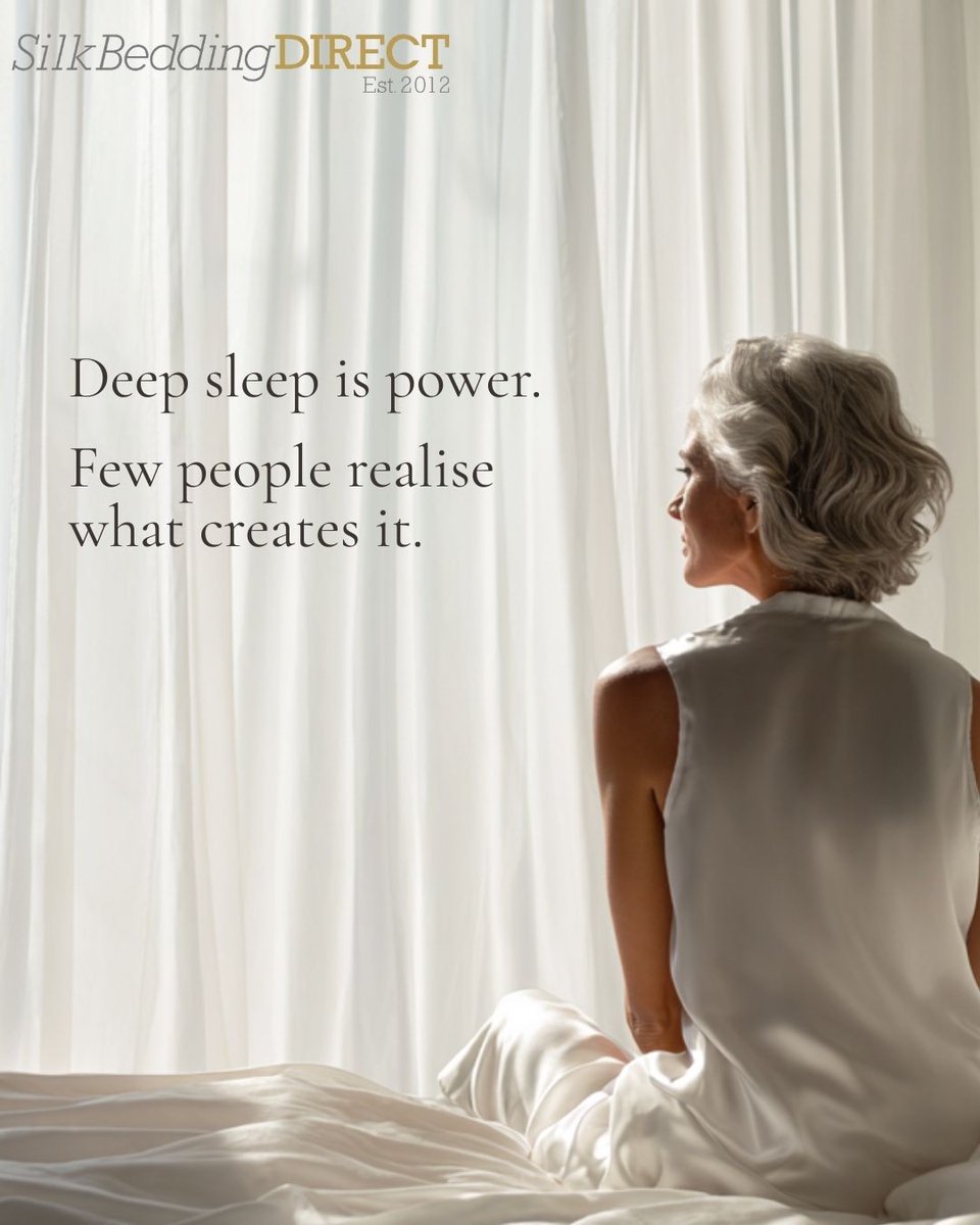 SilkBedDirect's tweet photo. Better sleep isn’t luxury. It’s leverage.

Mulberry silk-filled bedding helps regulate temperature, allowing heat and moisture to escape for a calmer, deeper sleep environment.

Luxury mulberry silk duvets by Silk Bedding Direct.

#SilkBedDirect #MulberrySilk #BetterSleep https://t.co/vlvgGbHj85