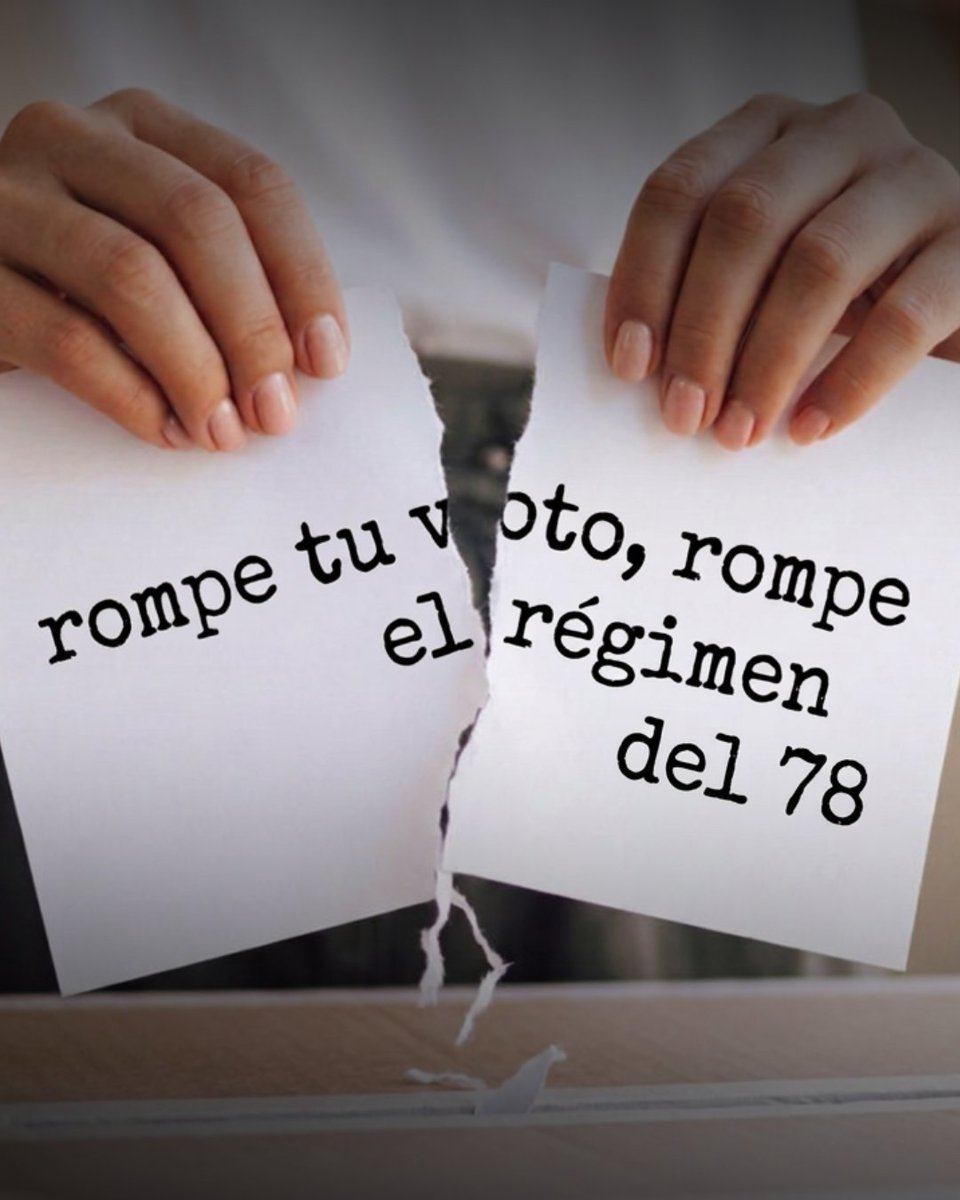 Abstención Activa: rompe tu voto, rompe el régimen

Votar en España hoy es legitimar una mentira. Abstenerse es denunciarla. Pero no basta con quedarse en casa: la abstención debe ser activa, visible y combativa.