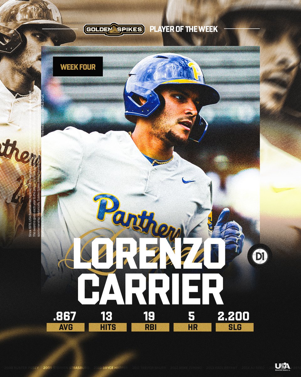 Golden Spikes Award tweet media