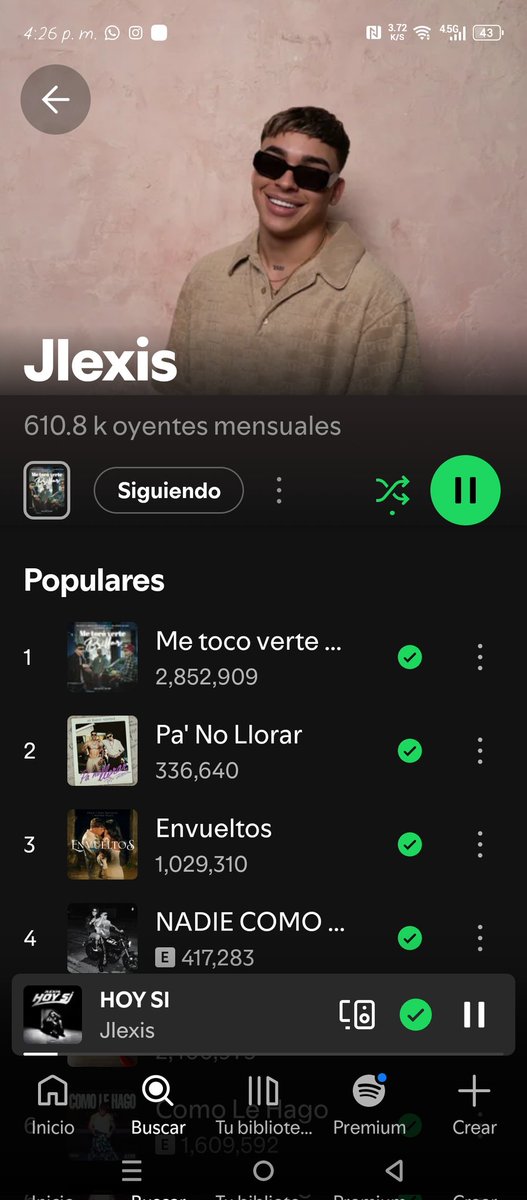 ade_olivero's tweet photo. Vayan a reproducir a los nuestros a Spotify que allí es que demuestran su apoyo real y dejen de sembrar tantas hipótesis y creer que son dueños de la verdad, cuando ni un 3% se saben. (Aplica para todos )  Tengan vida propia #NadieComoNosotros https://t.co/8DE1kZE1ko