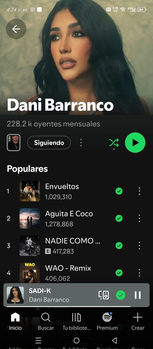 ade_olivero's tweet photo. Vayan a reproducir a los nuestros a Spotify que allí es que demuestran su apoyo real y dejen de sembrar tantas hipótesis y creer que son dueños de la verdad, cuando ni un 3% se saben. (Aplica para todos )  Tengan vida propia #NadieComoNosotros https://t.co/8DE1kZE1ko