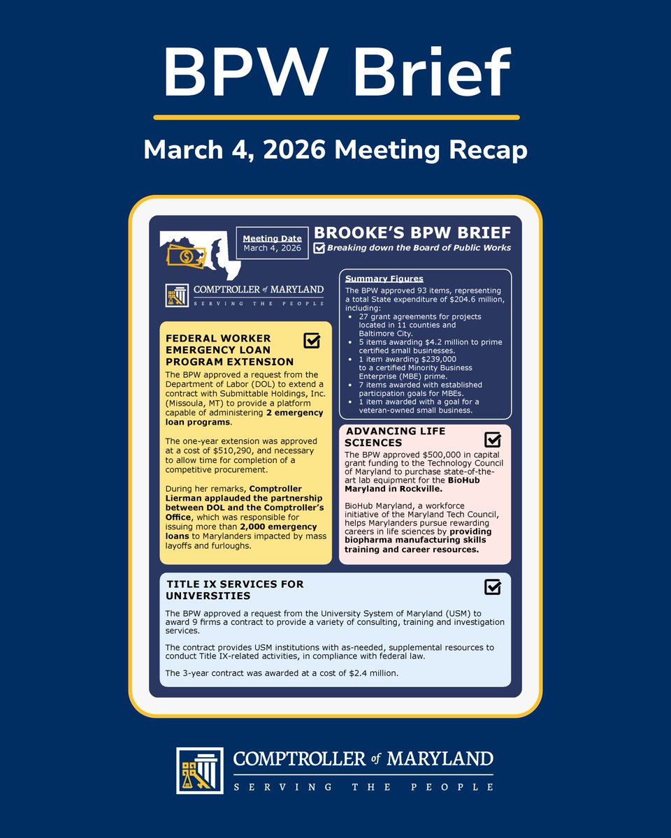 Comptroller of Maryland Brooke Lierman tweet media