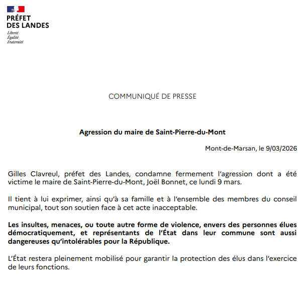 Préfet des Landes tweet media