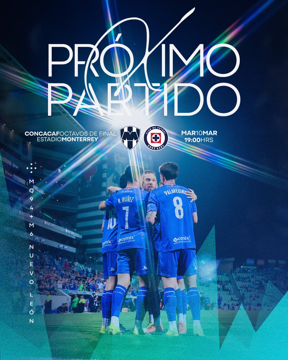 CruzAzul's tweet photo. Mañana juega La Máquina en Monterrey. 

🏆 @TheChampions 
➡️ Octavos de Final - Ida 
⏰ 19:00 https://t.co/TcHXVtrwvr