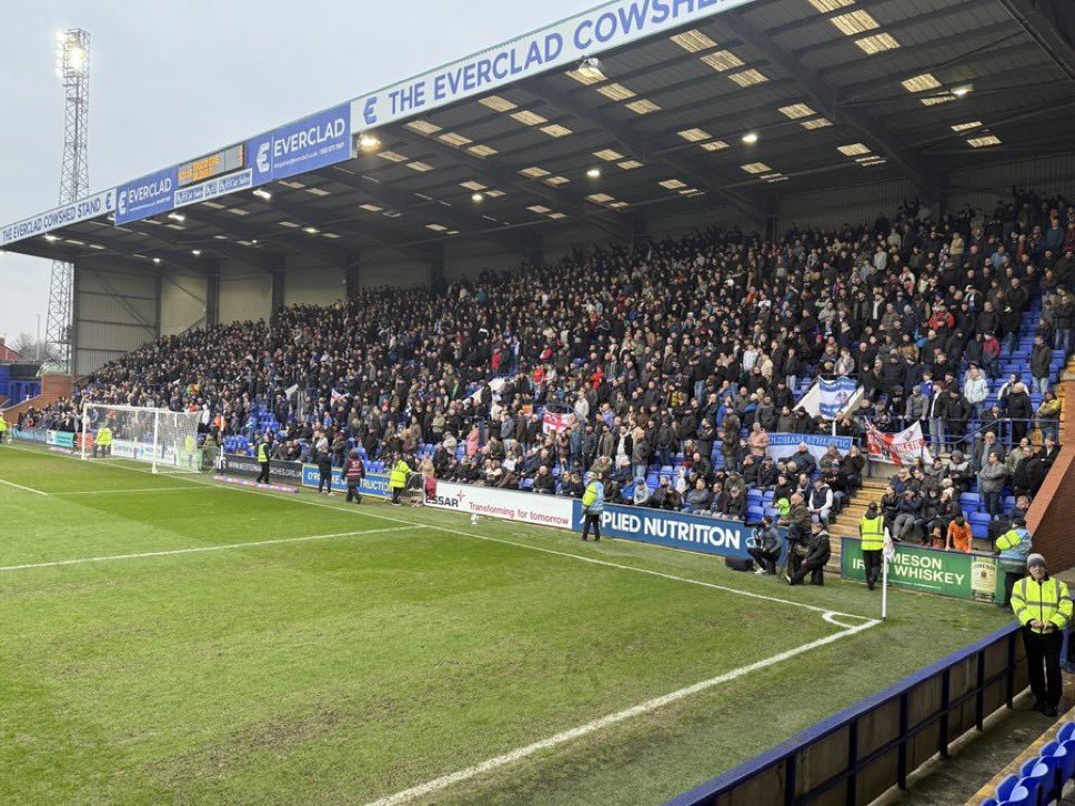 Awaydays23's tweet image. Oldham Athletic at Tranmere Rovers #OAFC