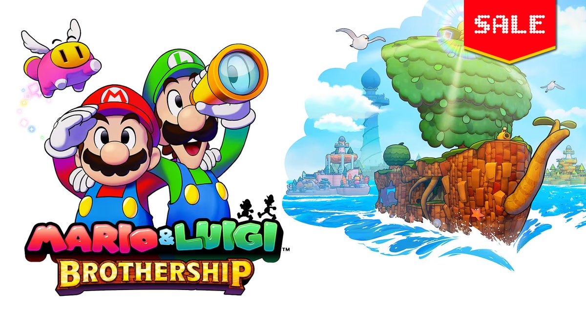 DreamStationcc's tweet photo. Mario &amp; Luigi: Brothership for Nintendo Switch - On Sale for $29.99 (50% Off) from Best Buy on eBay

https://t.co/l6SYMUCLoy

#supermario #nintendo #switch #videogames #gaming #sale | #ad https://t.co/JisbnaleVr