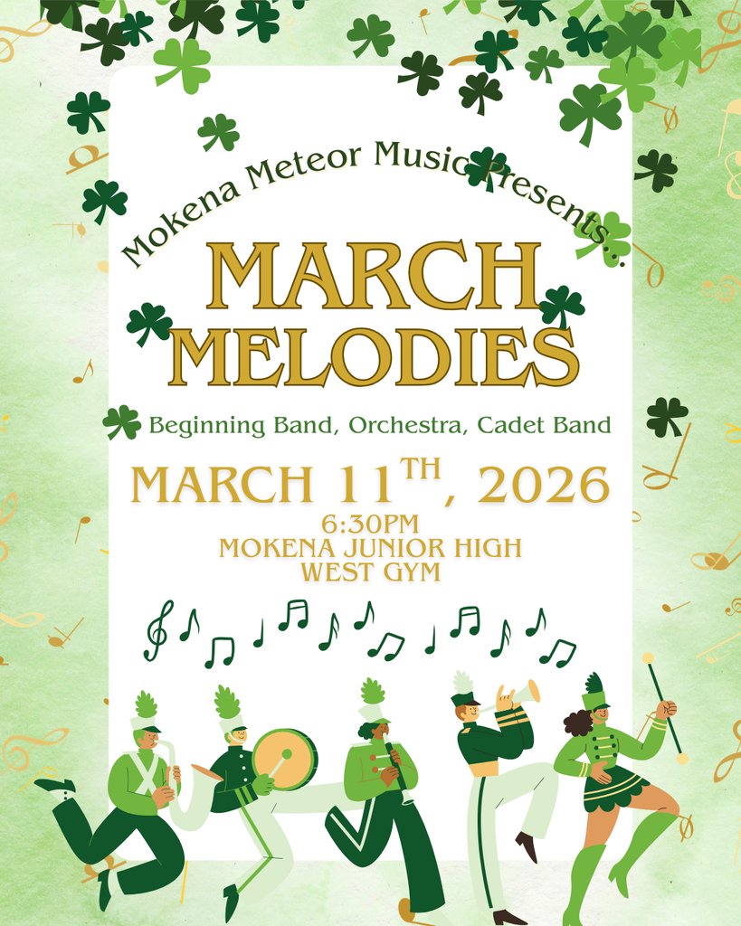 Join our MIS Bands and Orchestra for their upcoming March Melodies Concert at MJHS on Wednesday!