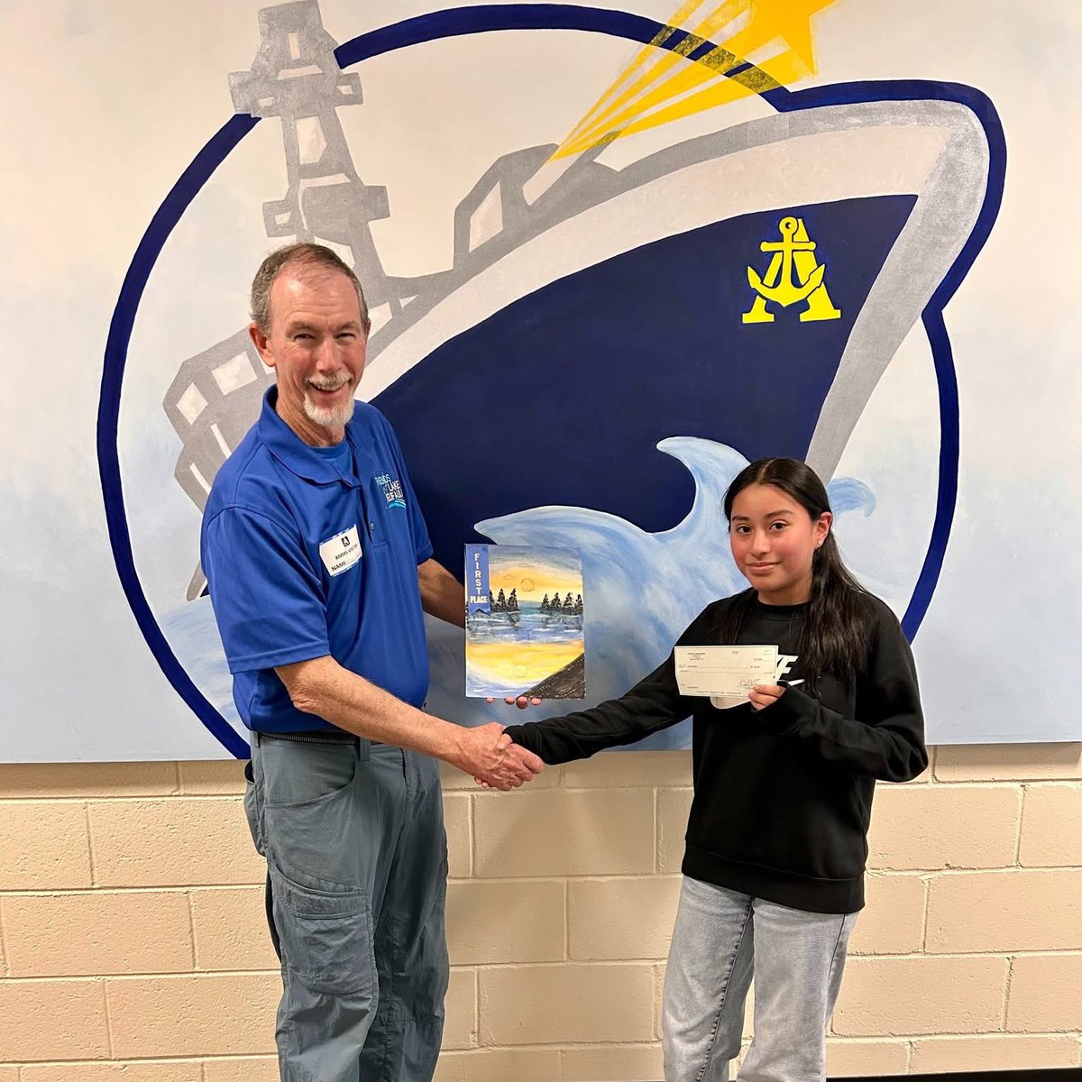 EufaulaCS's tweet photo. Congrats to all of the Friends of Lake Eufaula Art Contest winners! 🎨

A special shoutout to the overall winner Jimena Roblero (AMMS), and the high school division winner, Maria Mestra! Jimena’s winning artwork will be featured on the back of the t-shirts for Lake Cleanup Day. https://t.co/BMGkUMEICN