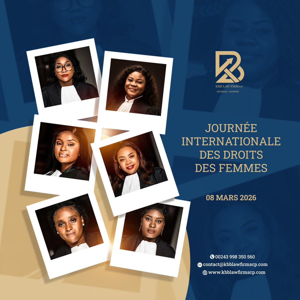 kbblawyers's tweet photo. Comment défendre les droits des femmes, sans les femmes ? 

Bravo Philomène Telo, Naomie Dikiefu, Déborah Mbayo, Jenny Malanda, Geneviève-divine MBALA et Esther Tshala diana pour votre engagement pour le droit, la défense des droits et les droits des femmes. https://t.co/fLiiwe2npH