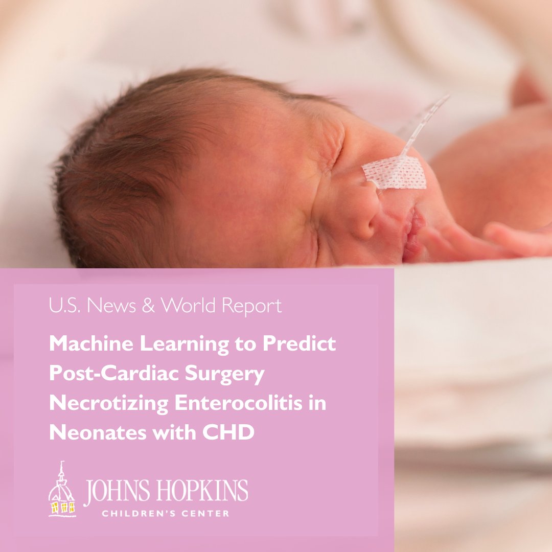 HopkinsKids's tweet image. In this video, pediatric cardiac intensivist Dr. Jennifer Schramm discusses her research on machine learning to identify risk factors for necrotizing enterocolitis among newborns with congenital heart disease.

Watch here 👉 tinyurl.com/w736u7rf

#USNews #KidsHealth
