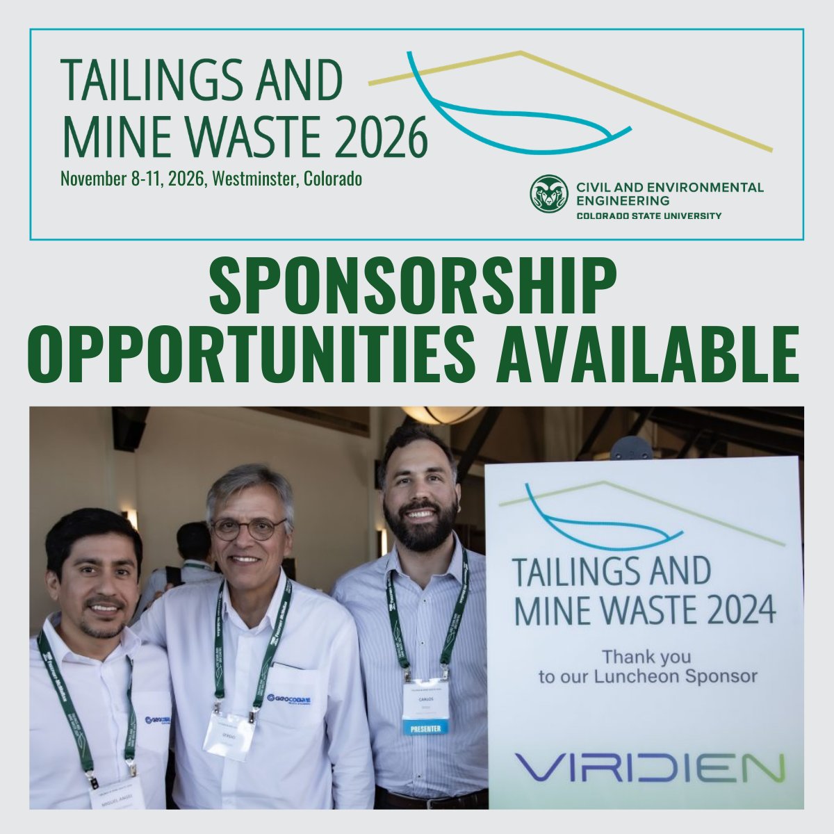 Tailings and Mine Waste Conference tweet media
