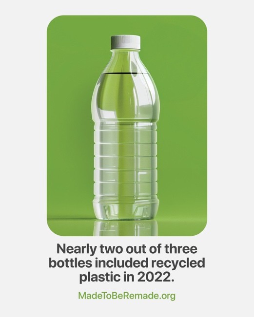 RIBeverage's tweet photo. America’s beverage companies are using less new plastic than ever before. In fact in 2022, nearly two out of three bottles included recycled plastic. Learn more at
https://t.co/S4B2fMngzU https://t.co/Gt2TdlC6un