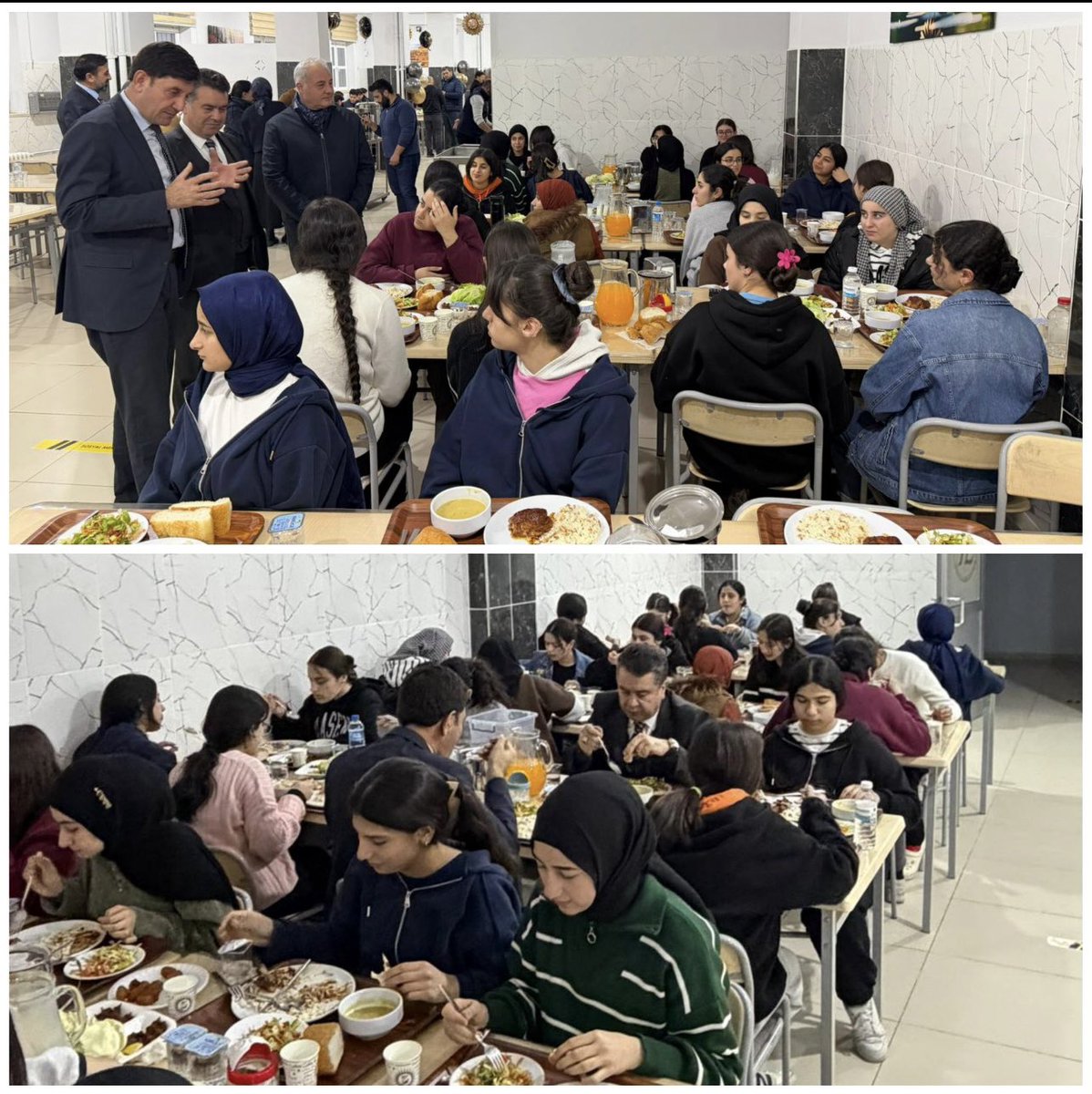 nusaybin_mem's tweet photo. 📍Nusaybin Zeynelabidin Anadolu İmam Hatip Lisesi

İl Millî Eğitim Müdürümüz Sayın Ali EYYÜPKOCA ve İlçe Millî Eğitim Müdürümüz Sayın Hacı Yusuf AVLANMAZ Maarifin Kalbinde Ramazan etkinlikleri kapsamında, Nusaybin Zeynelabidin Anadolu İmam Hatip Lisesi Pansiyonu’nda öğrencilerimizle iftar sofrasında buluştular.

Ziyaret sırasında öğrencilerimizle aynı iftar sofrasında bir araya gelinerek aynı sofrayı paylaşmanın bereketi ve mutluluğu yaşandı.

@tcmeb
@Yusuf__Tekin
@Mardin_Valiligi 
@mardinilmem
 @ali_eyyupkoca
@Nsy_Kaymakamlik 
@haciavlanmaz