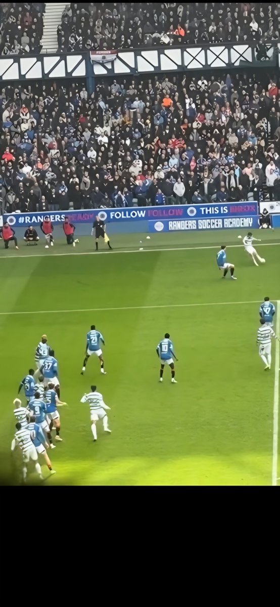 <a href="/dougiedonnelly/">Dougie Donnelly</a> this is a still taken from a video posted by a rangers fan in the Govan stand. It shows Maeda's offside goal.
You described it as not worth discussing on the programme. 
Do you still think the same?