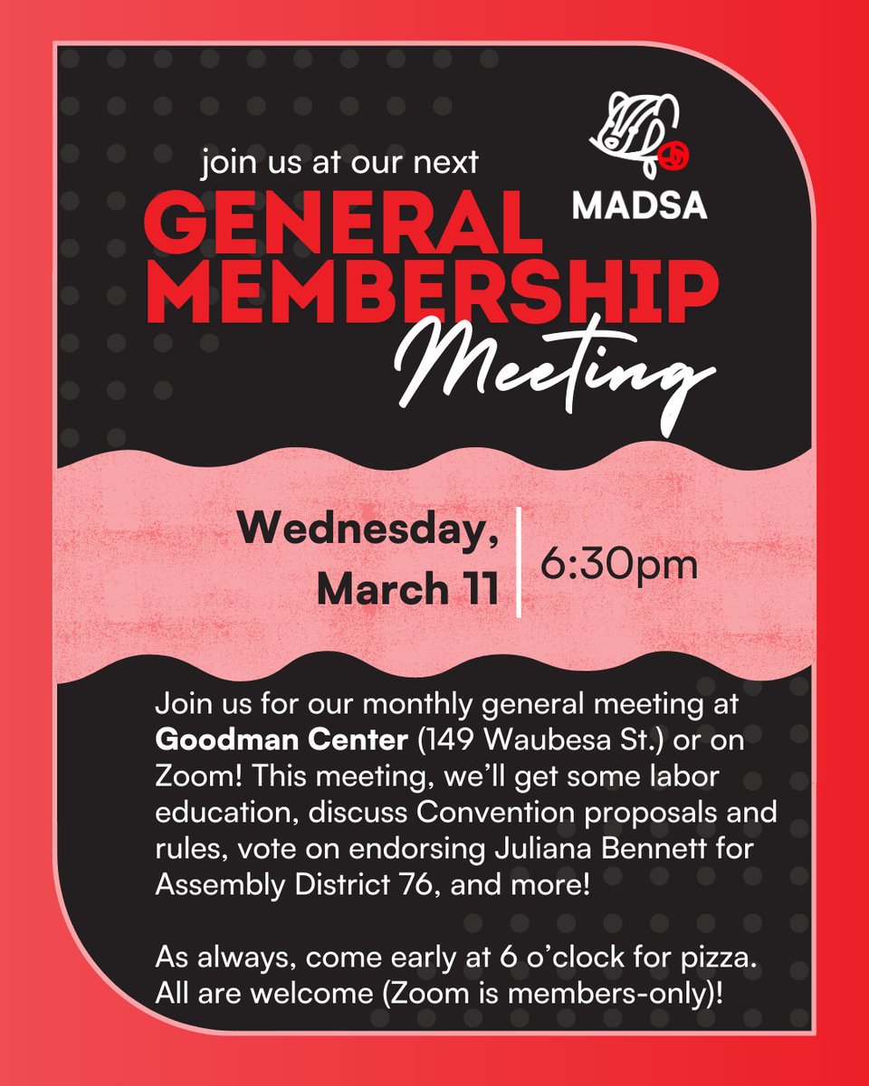 Madison DSA tweet media