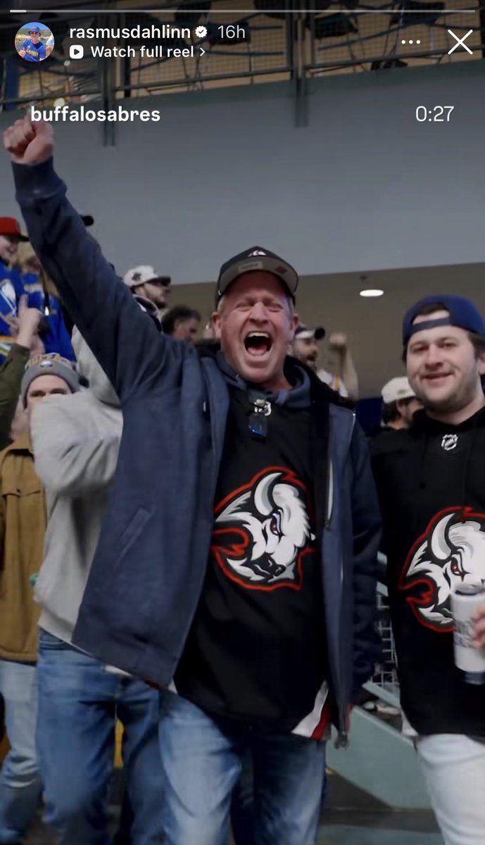 CHurls13's tweet image. nearly every player on the sabres has reposted the sabre fan atrium video that the team put out. these guys know what’s happening in the city and it’s fueling them. 

josh doan: “warpath”