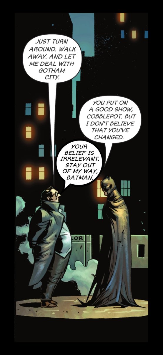 "Let me deal with Gotham City.

..Stay out of my way, Batman."

#𝙼𝚊𝚢𝚘𝚛𝙲𝚘𝚋𝚋𝚕𝚎𝚙𝚘𝚝 #𝙾𝚗𝚎𝙶𝚘𝚝𝚑𝚊𝚖