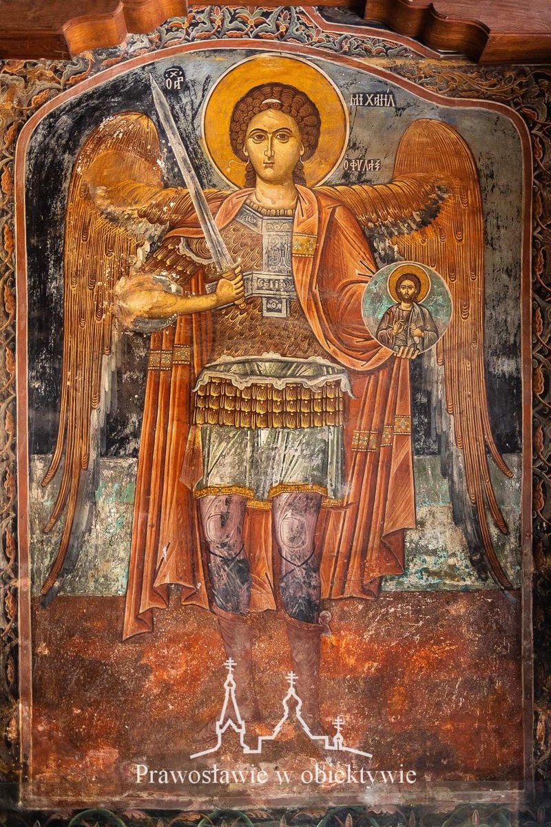 FChristopher77's tweet photo. Holy Archangel Michael, greatest of the heavenly warriors,  you who stand right before God’s throne, be my shield, my fortress, my unbreakable wall.  

Strike down every evil that comes near me - every temptation, every lie, every spirit that wants to destroy my soul.  

Cut through the darkness with your blazing sword and drive it far away from me.  

By your great power and your prayers before the Lord of Hosts,  guard me today, protect my heart and my path, and bring me safely through every battle to the victory that belongs to Christ our God.  

Holy Archangel Michael, terrible to demons and faithful guardian of the faithful - 
stand with me, fight for me, pray to God for me!