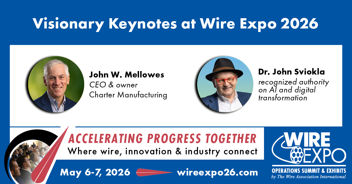ManufTmrw's tweet image. Keynote speakers set to inspire industry with AI and partnership concepts at Wire Expo 2026.  manufacturingtomorrow.com/news/2026/03/0… #iiot #manufacturing #smartfactory