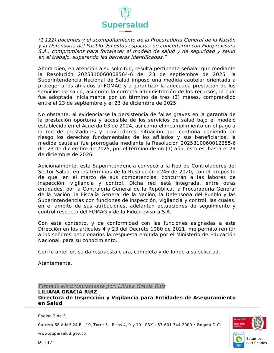 SindodicSindicato Nacional de Directivos Docentes tweet media