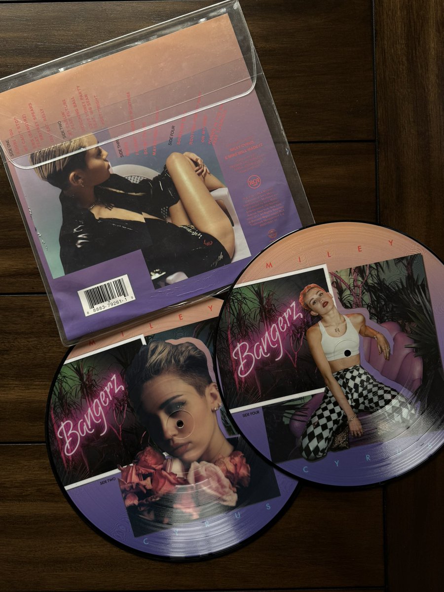 won a bid on ebay for a sealed copy of the bangerz picture disc. officially now my prize possession