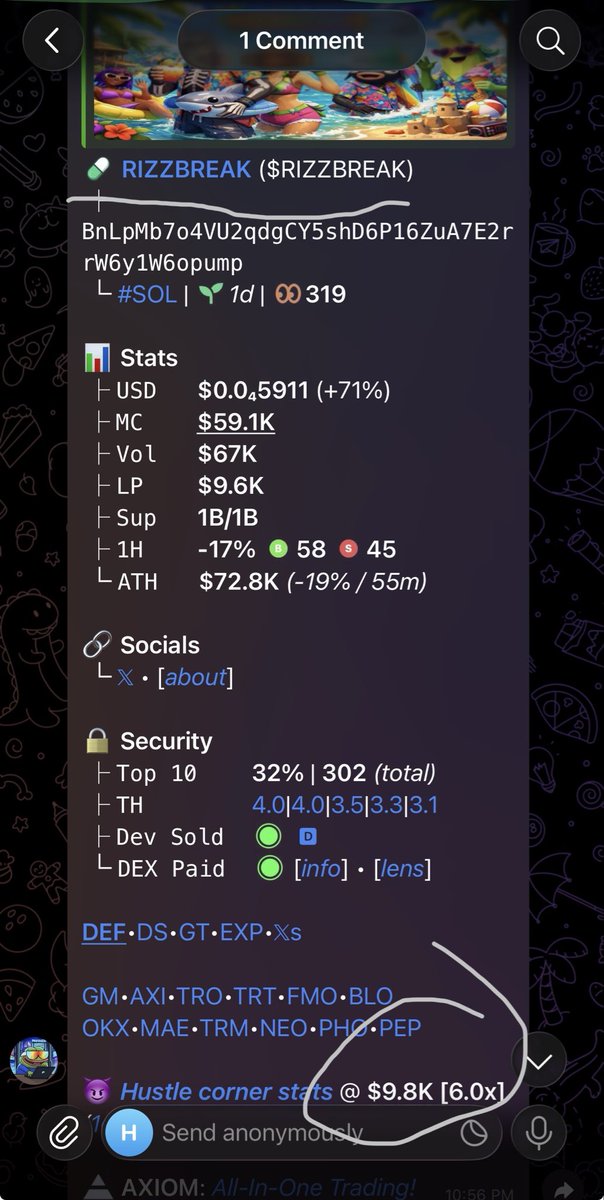blockchainwis's tweet photo. Just caught me a runner calm 8x 📈🔥 rizz break just laid my rent 🔥 💯 this month ‼️ higher $rizzbreak https://t.co/1G8l6xUUTb
