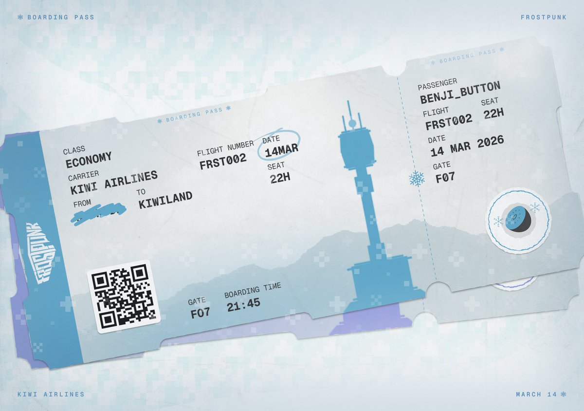 I'm off to Kiwiland! I imagine nothing would go wrong on this trip! 

You will see me there 14th of March! #frostpunkciv