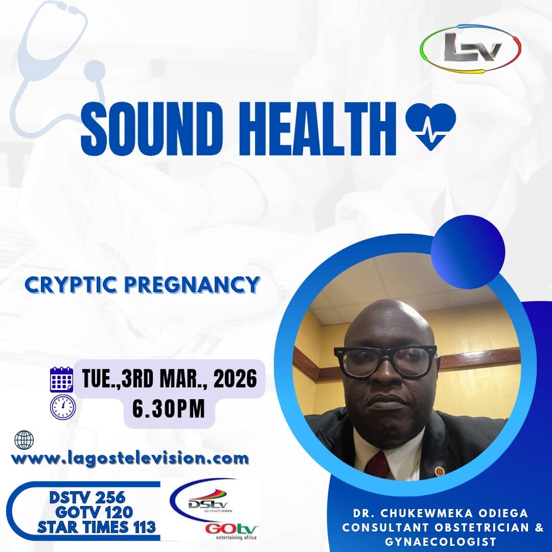 lagostelevision's tweet photo. Hidden pregnancies are real!
Some women discover they're expecting only during delivery.
Learn everything about #CrypticPregnancy – symptoms that hide, why tests fail, and health implications – live with Dr. Chukewmeka Odiega.
Knowledge saves lives!

#SoundHealth #Obstetrics https://t.co/nQAR53PN5V