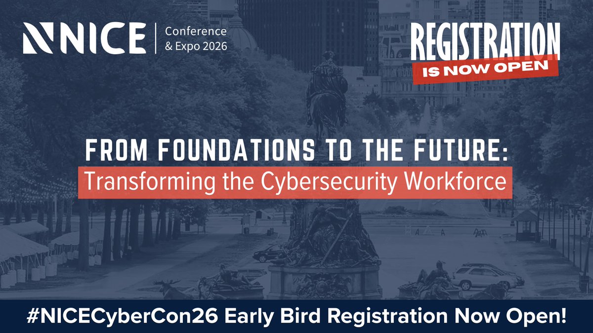 🎉 Early Bird registration for #NICECyberCon26 is open! Secure your spot for June 1–3 in Philadelphia and save before March 17!

Register now ➡️ niceconference.org/registration