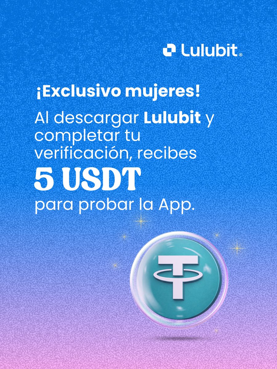 lulubitapp's tweet photo. Comenzó el mes de la mujer y comenzó Crypto para Todas 🥳👸🏻 Una iniciativa para que cada vez más mujeres se sumen al ecosistema cripto, de la mano de la App más intuitiva, fácil de usar y segura 🙌

Si descargas la App de Lulubit y creas tu cuenta durante el mes de marzo, recibes 5 USDT de regalo y un lugar reservado en nuestra Masterclass exclusiva para aprender de Finanzas, Inversión y Criptomonedas 💪

El mejor momento para empezar es hoy ✨ Porque el manejo eficiente de las finanzas aplica a TODOS, y todos merecemos libertad financiera y oportunidades de crecimiento 🤓

¡Las esperamos! 🩷