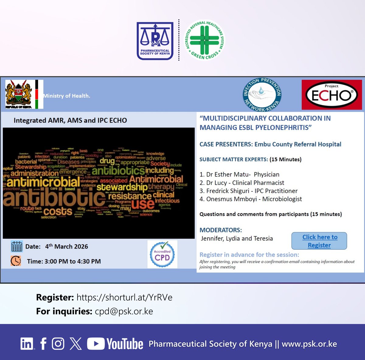 The Pharmaceutical Society of Kenya (PSK) tweet media