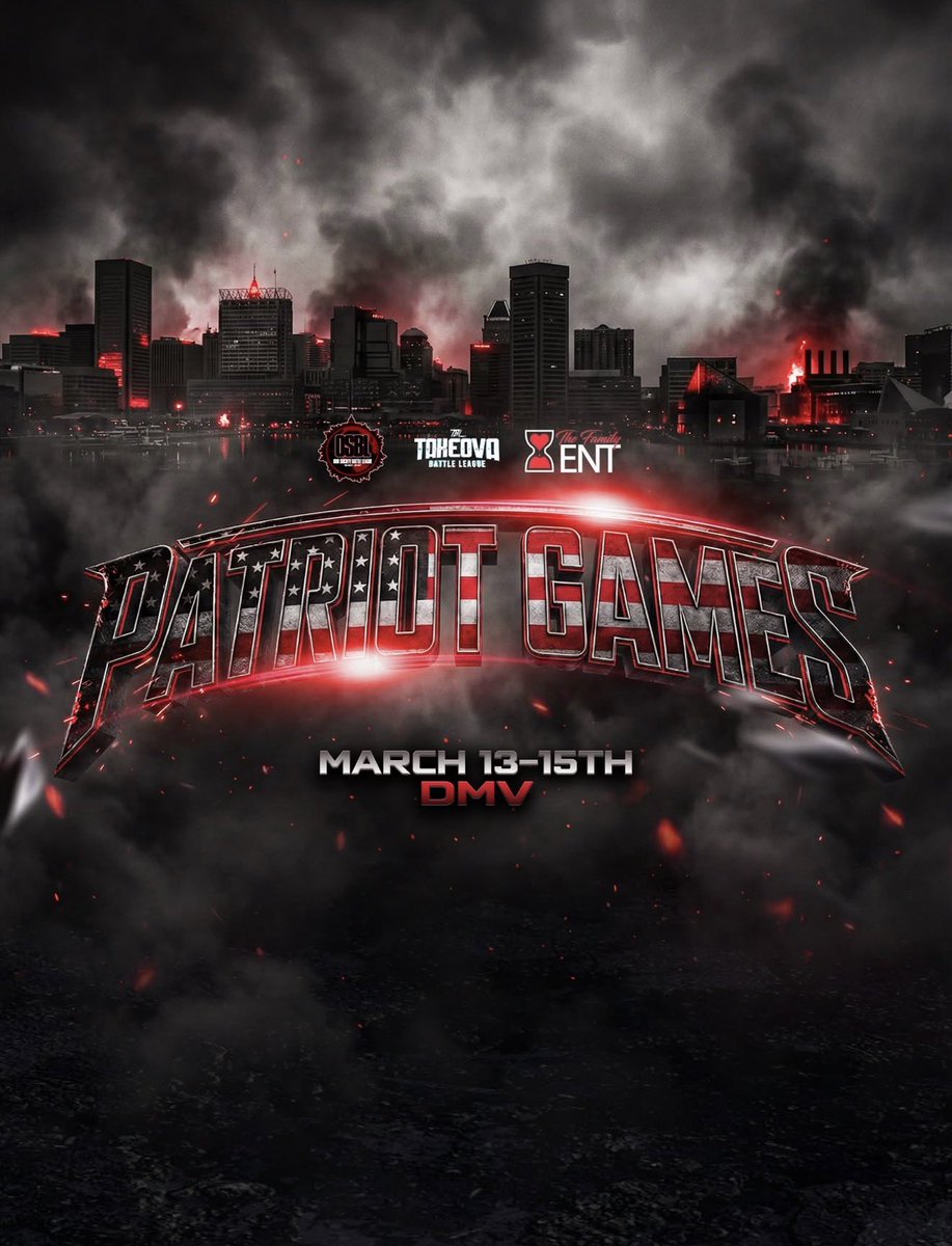Its_OurSociety's tweet photo. 3.13 - 3.15📅 — PATRIOT🇺🇸 GAMES🕹️

🎟️: https://t.co/Vw615DGzCw https://t.co/mB0BzOX836