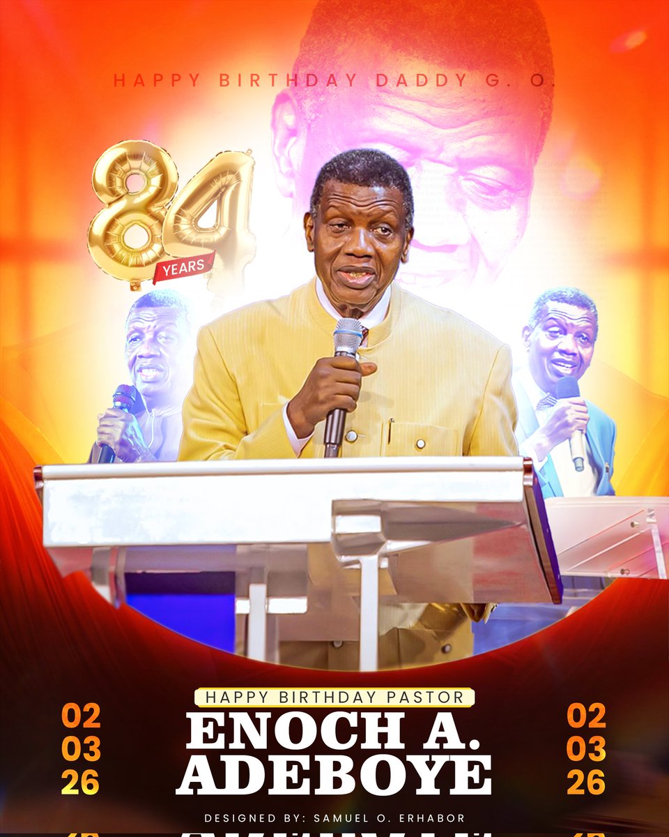 samtexhub's tweet photo. Happy birthday Daddy G. O.🎉
On this momentous occasion of your birthday, we celebrate the profound impact you've had on countless lives.
#happybirthday #DaddyGO #EAADEBOYE #birthdayflier #flier #samtexhub https://t.co/VGPacDrxHc