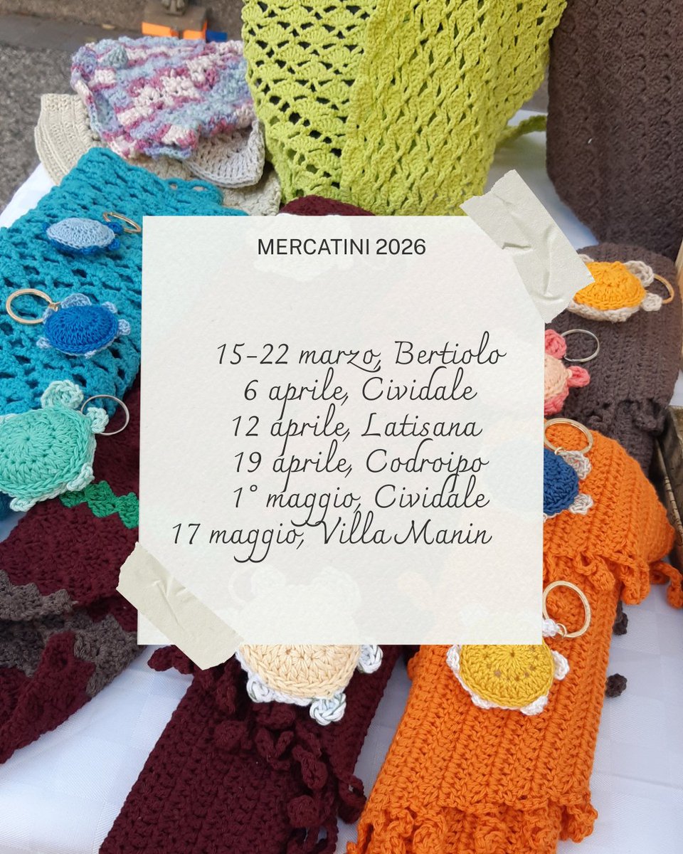 Calendarietto #Canva per indicare quando e dove esporrò il risultato dell'ultimo, recentissimo interesse sviluppato per l'uncinetto. 

#passatempicreativi