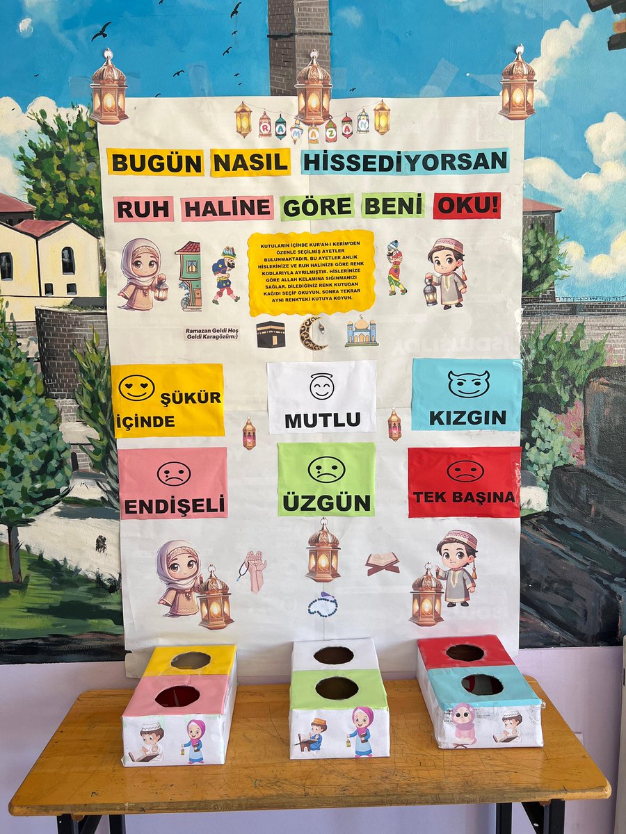 HuzurevleriO's tweet photo. Türkçe dersi Okul Temelli Uygulamalar kapsamında tema sonu üretim atölyesinde, Ramazan ayıyla bağlantılı olan etkinliğimiz öğrencilerimizle birlikte tamamlandı.
@Yusuf__Tekin @vali_zorluoglu @sadoglu_salih @Kayahansubasi @SaidMuhammedY @YuceDervis https://t.co/dms6LRs4Nn