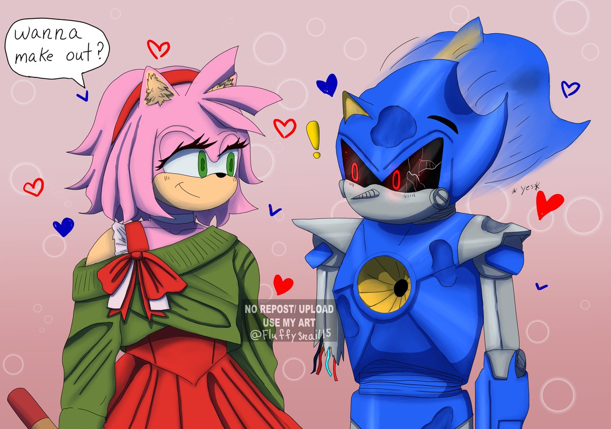 Tappingturtle69's tweet photo. ❤️⚙️#metamy  #amyrose #MetalSonic https://t.co/uJacGq63X8