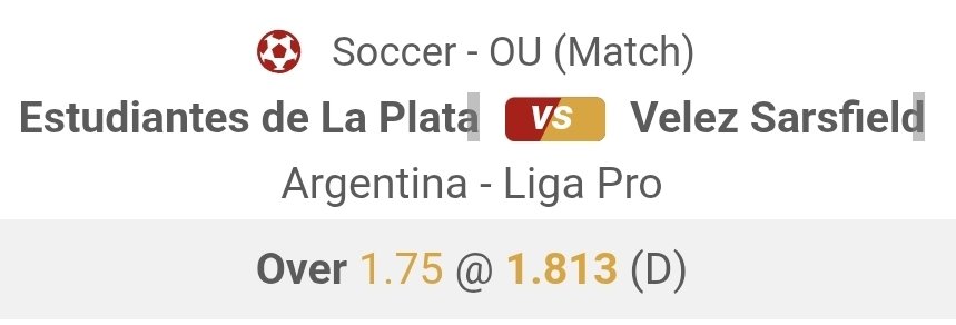 iggyb98's tweet photo. Football betting tip #1 ⚽️

League:
Argentina Liga Pro 🇦🇷

Match:
Estudiantes vs. Velez Sarsfield

Betting pick:
Over 1.75 Goals @ 1.813

Best of luck who tails! 👍

📢 Find all of my bets & betting stats everyday here:
https://t.co/fE1BmTwMBS

​​🎁 Bet with crypto & claim a bonus here: 
https://t.co/DzbelqCd9e 

​#bettingpicks #BettingTips