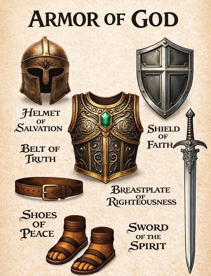 Armor of GOD (Ephesians 6 : 14 - 17 )