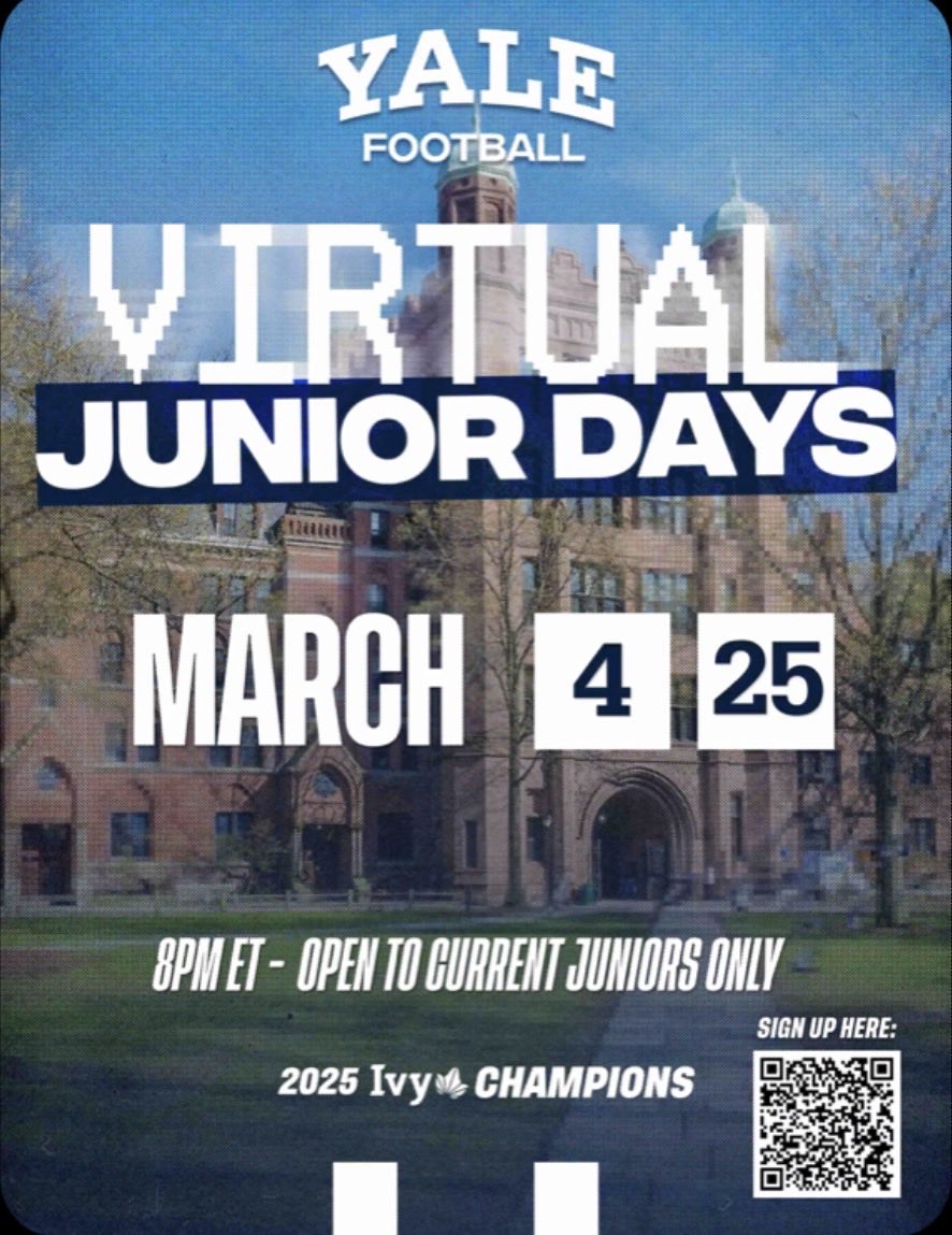 preston_nelson1's tweet photo. Big thanks to @ChrisBergeski for reaching out and inviting me to the @yalefootball Virtual Junior day, looking forward to it! 

@RBtechnician https://t.co/qilpLs44Zj