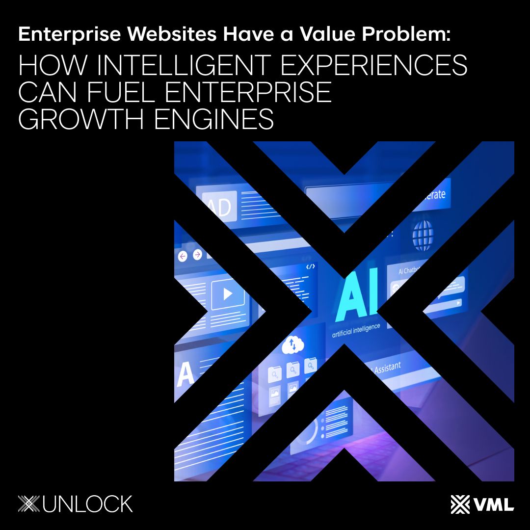 AI is reshaping how audiences discover info. 

With Google AI Overviews cutting CTRs by 60%+, static websites must evolve into AI-powered growth engines. Learn how to re-architect for the future in VML’s latest Unlock whitepaper. 

Download here: bit.ly/4rFfw54