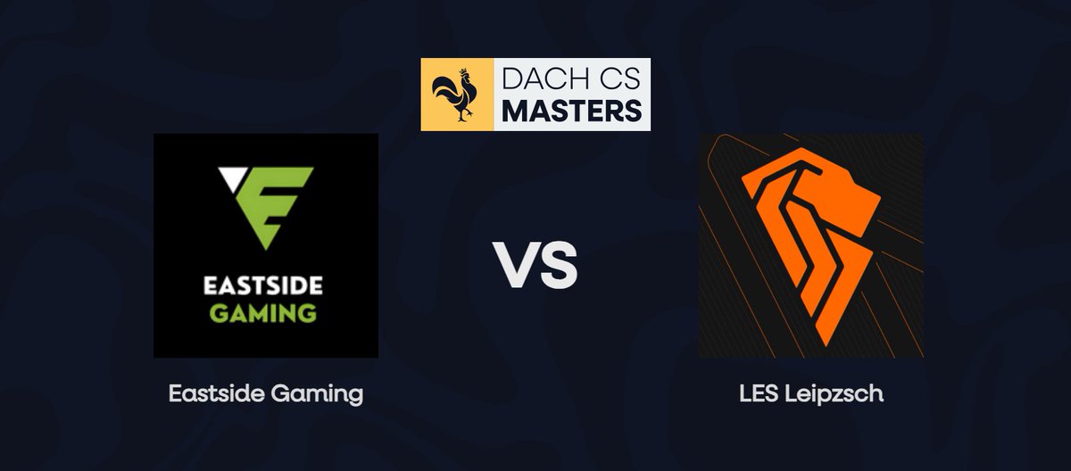 EastsideGaming_'s tweet photo. 🔥Spieltag 1 - @dachcs 

🏆Spk 6 Gruppe C
🧊ESG Main Team 🆚 LES Leipzsch
🗓️04.03.26
⏰20:00 Uhr

🎙️LIVE Vereinscast von kratigg
📺https://t.co/nm1DHjr20X

Der erste Spieltag für unser Main Team steht an und die Jungs wollen direkt ein Statement setzen.💪🖤
#CS2 #DACHCSMasters🐔 https://t.co/S02xjZXSDH