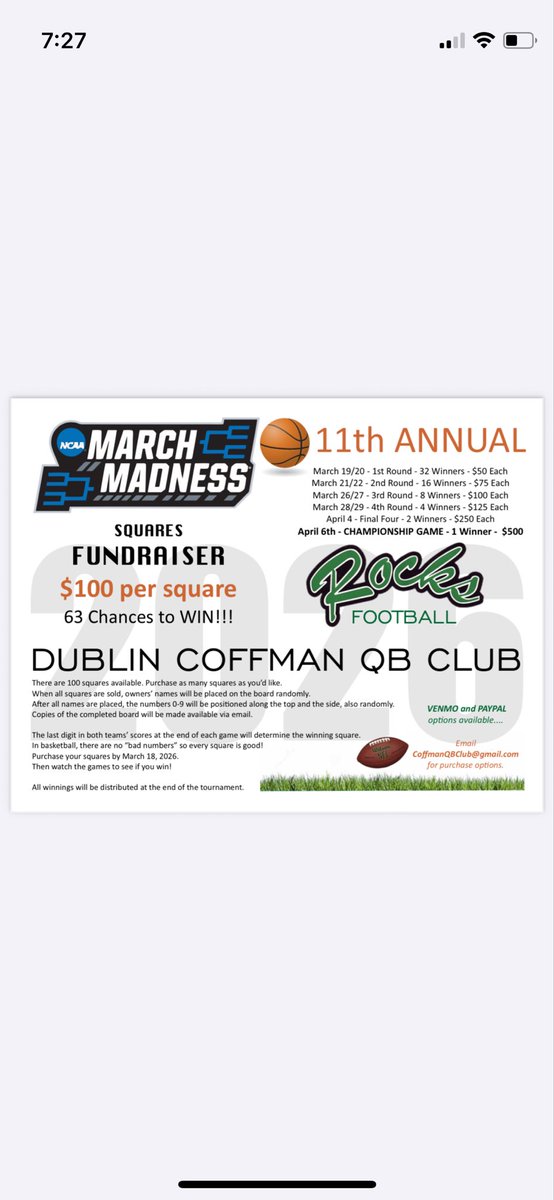 Dublin Coffman Football tweet media