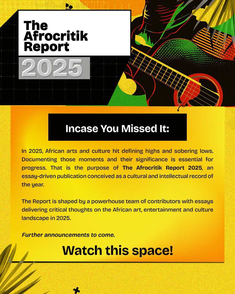 afrocritik's tweet photo. 🚨Bringing brilliant perspectives and excellence, meet The Final Contributors to the Afrocritik Report 2025⬇️ https://t.co/iQ0jvcTrVT