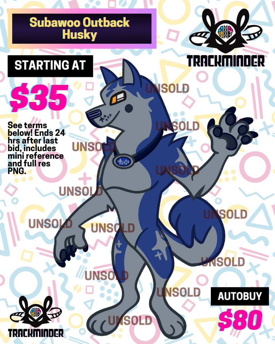 trackminderart's tweet photo. β¨ Subawoo Outback Husky π #furry #furryadopt #motorfur
SB: 3οΈβ£5οΈβ£ USD
MI: 2οΈβ£ USD
AB: 8οΈβ£0οΈβ£ USD
Closes 24 hrs after last offer.
Winner receives formatted reference & transparent PNG.
β BID CHAIN BELOW https://t.co/ODXsUnQwSJ
