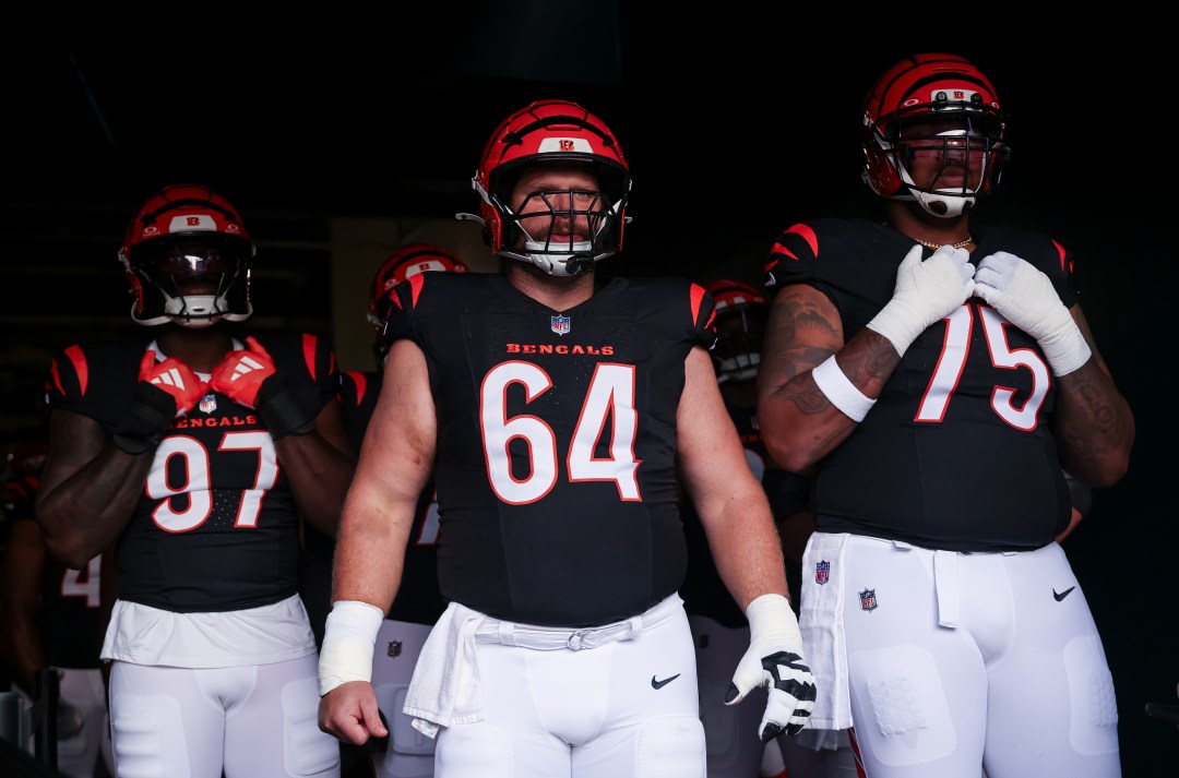 benga1scentre's tweet image. This is the first time in who knows how long the Bengals offensive line is SET, BEFORE free agency. We know who they'll be:

LT: Orlando Brown Jr.
LG: Dylan Fairchild
C: Ted Karras
RG: Dalton Risner
RT: Amarius Mims

This is a stable line. Credit where credit is due, good job 👍