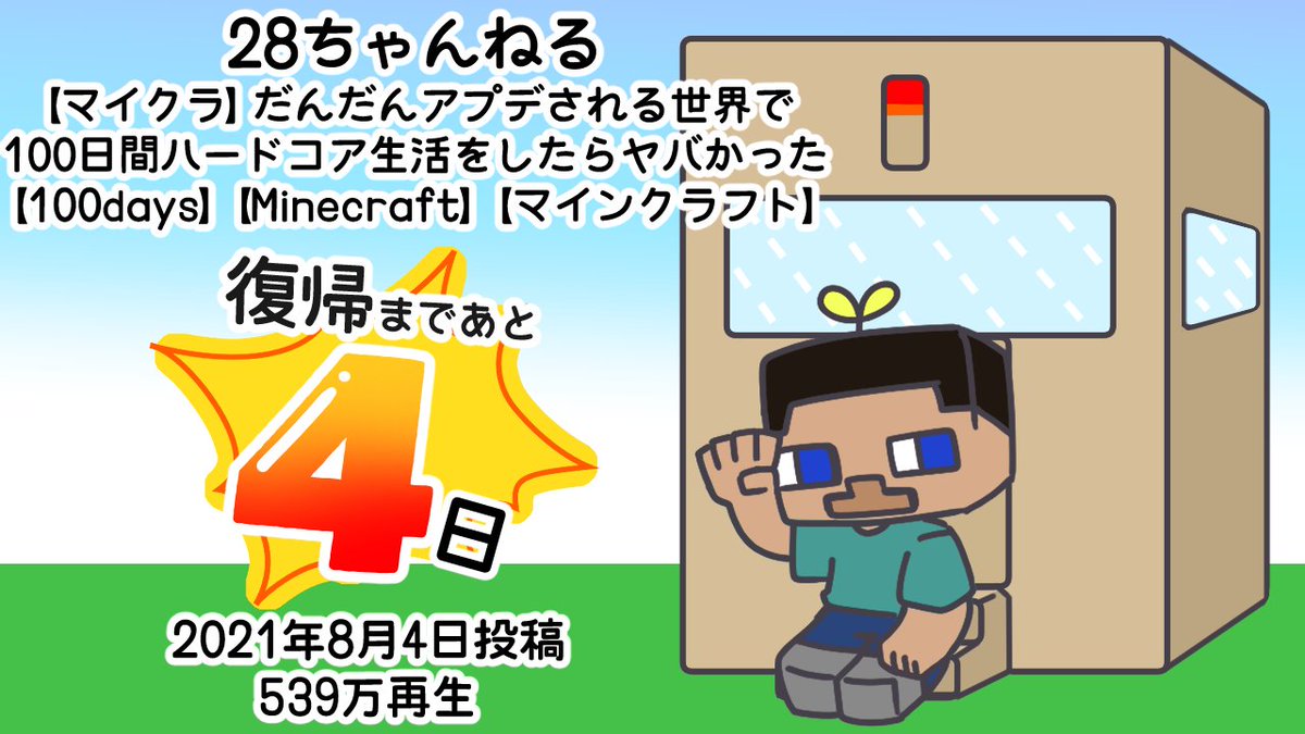 28ftb2525's tweet photo. 活動復帰まであと４日 https://t.co/Q3TejQAqyh
