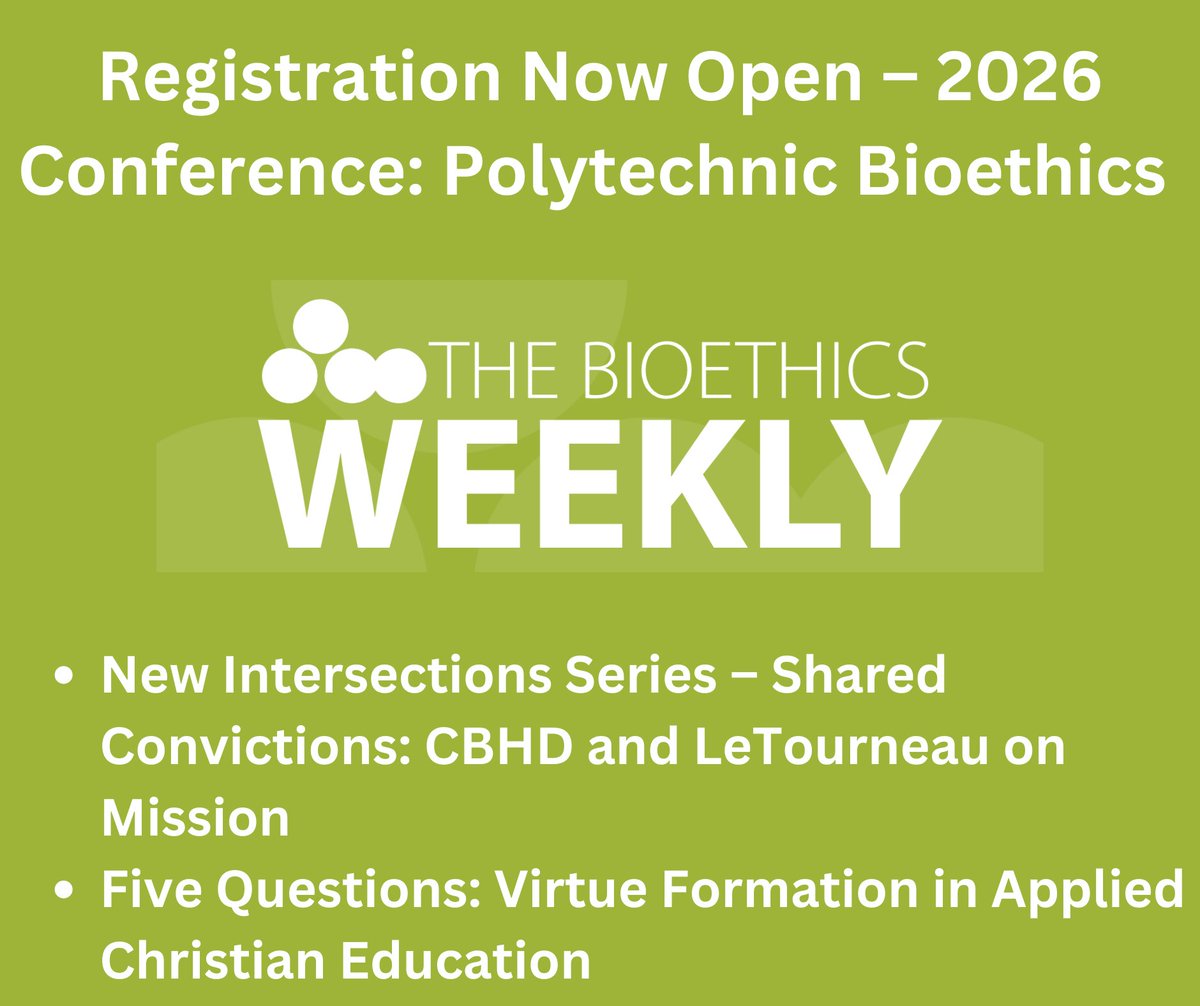 The Center for Bioethics & Human Dignity tweet media