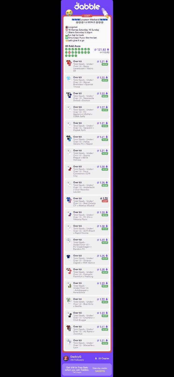 UncleG85's tweet photo. @dabblecouk Let down by 1 goal https://t.co/gmJraDBG81