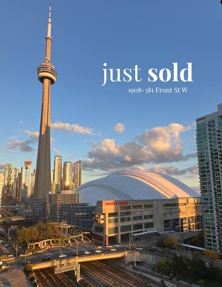 jillt_realtor's tweet photo. A big congratulations to my seller clients on the successful sale of their condo in the heart of the Entertainment District - sold in just 7 days at 99% of asking. 

This beautiful unit already featured iconic city views and custom updates throughout, but in a sea of competing condos, thoughtful strategy was important. With a strong emphasis on staging, professional photography, and an exhaustive market analysis, we positioned and priced the property to attract the right buyer in today’s market. 
#justsold #torontocondos #torontorealtor #condoliving